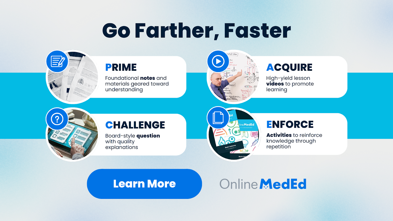 OnlineMedEd’s PACE Learning Paradigm Helps You Go Farther, Faster