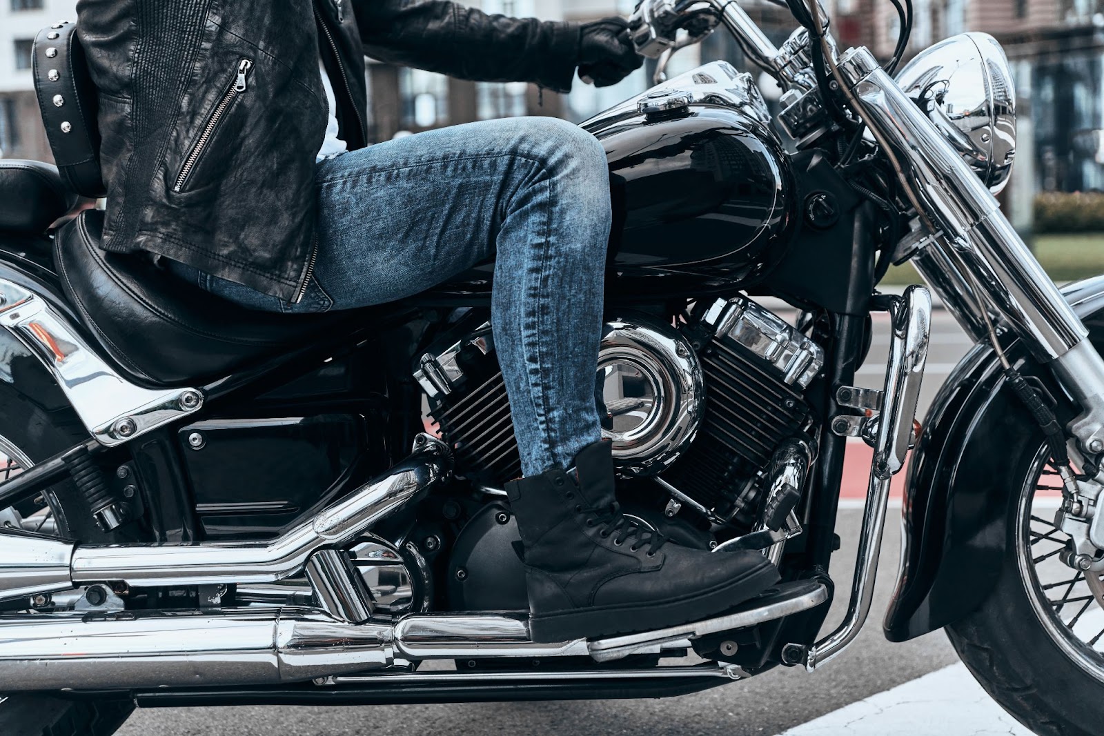 Man sitting on motorcycle seat while riding long distance for Iron Butt challenge