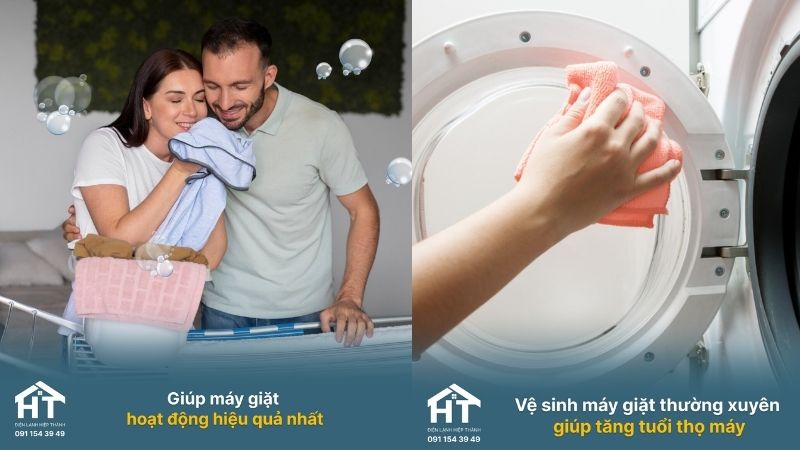 Lợi ích của việc vệ sinh máy giặt định kỳ