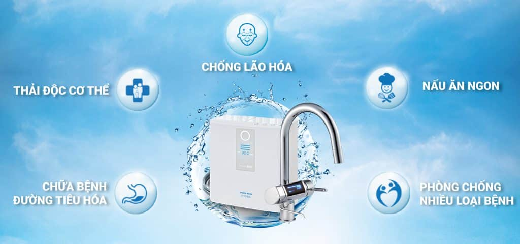 Công dụng của máy lọc nước giải ion Kiềm