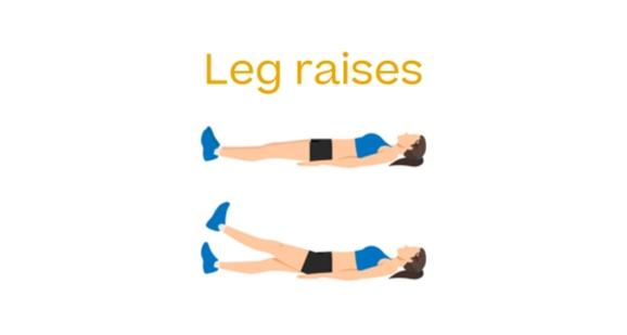 Step by step how to do leg raises