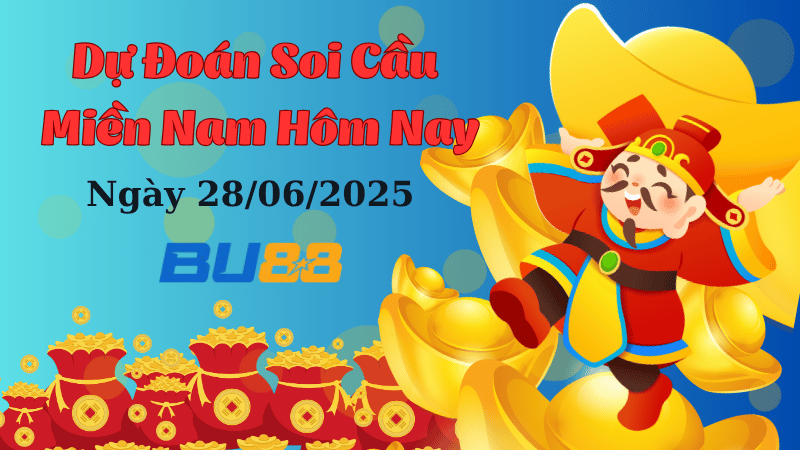 Dự đoán soi cầu xổ số miền Nam ngày 28/6/2025