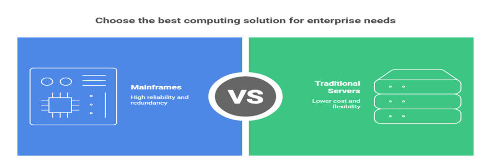  mainframes vs traditional servers