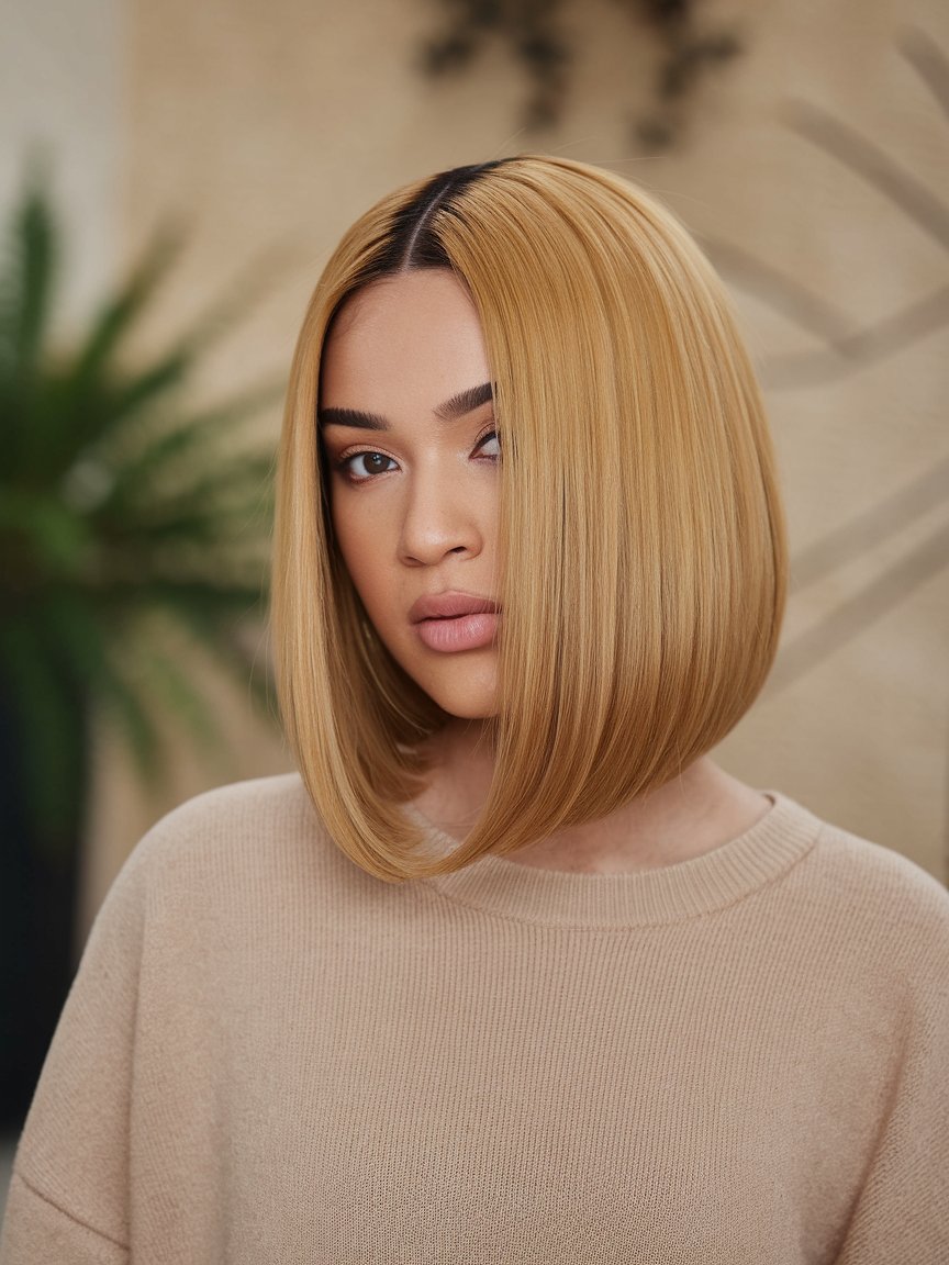 28. Honey Blonde Bob