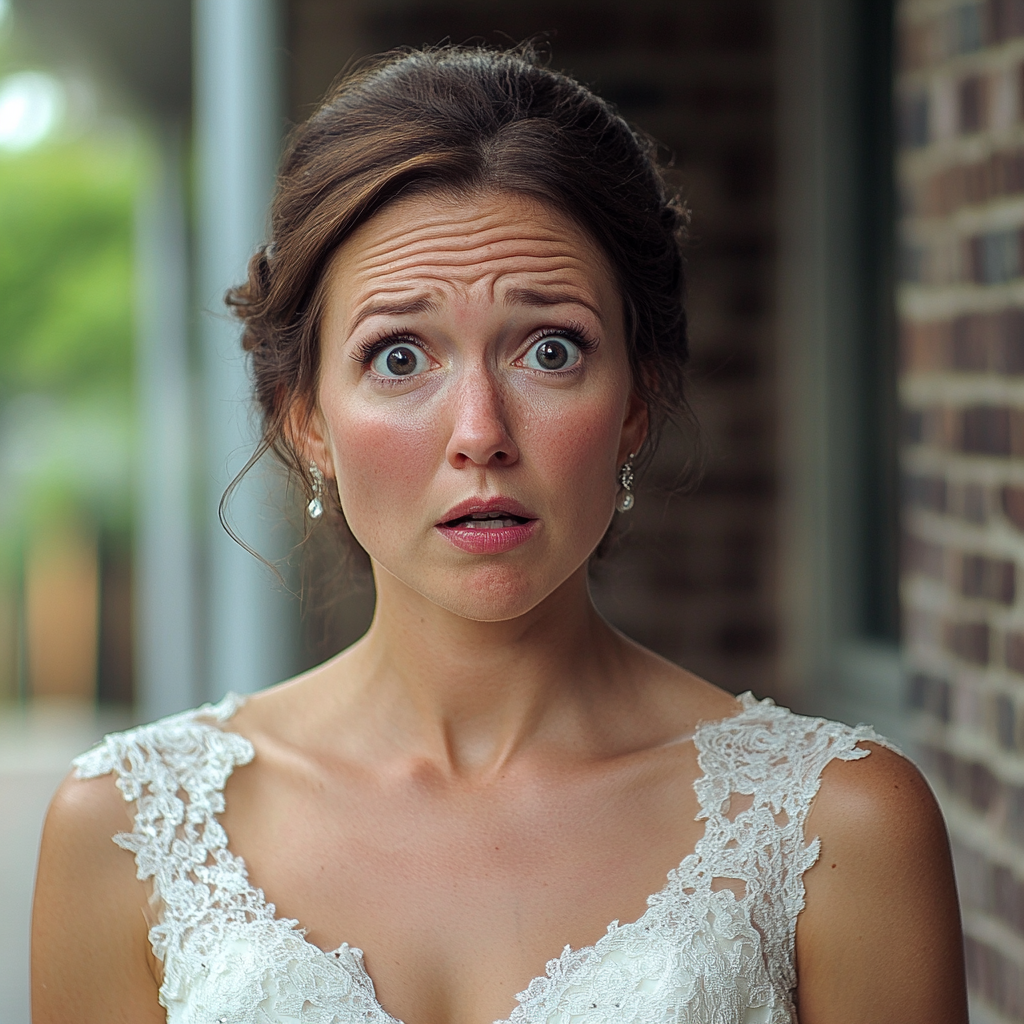 A shocked bride | Source: Midjourney