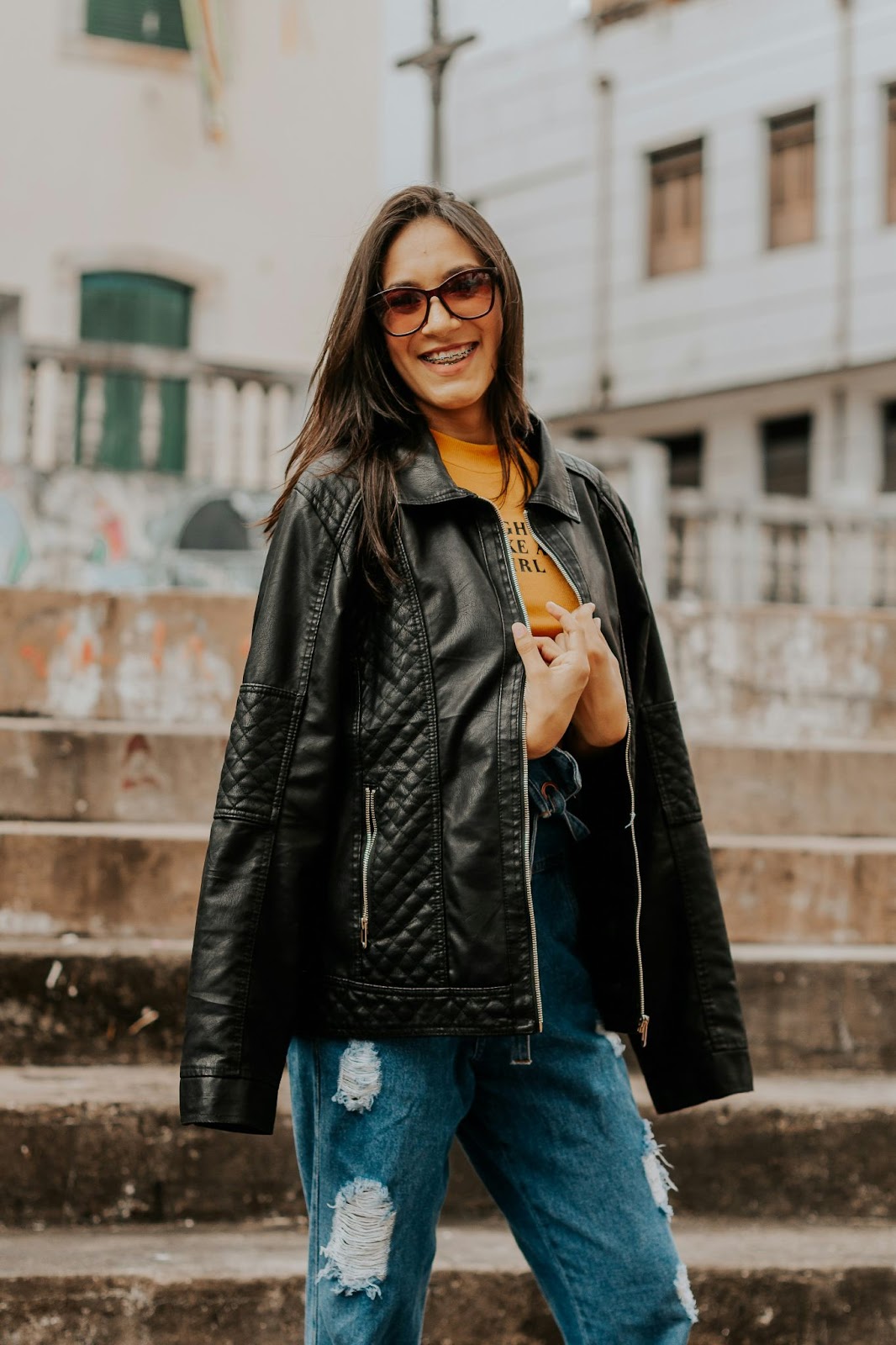 Leather Jacket for That Edgy Look 