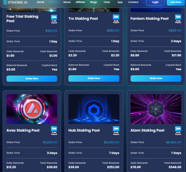 Multiple Staking Pools