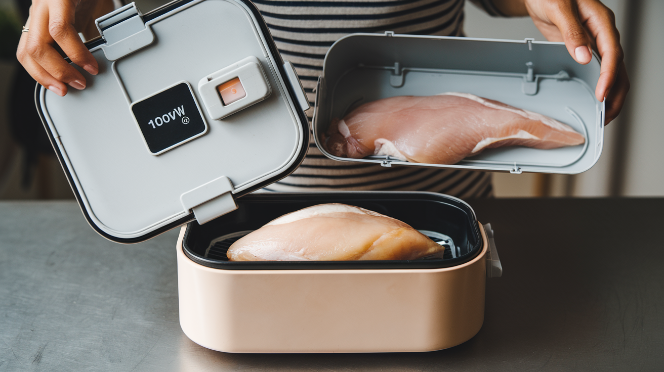 Electric Lunch Box 100W Do They Cook Raw Chicken