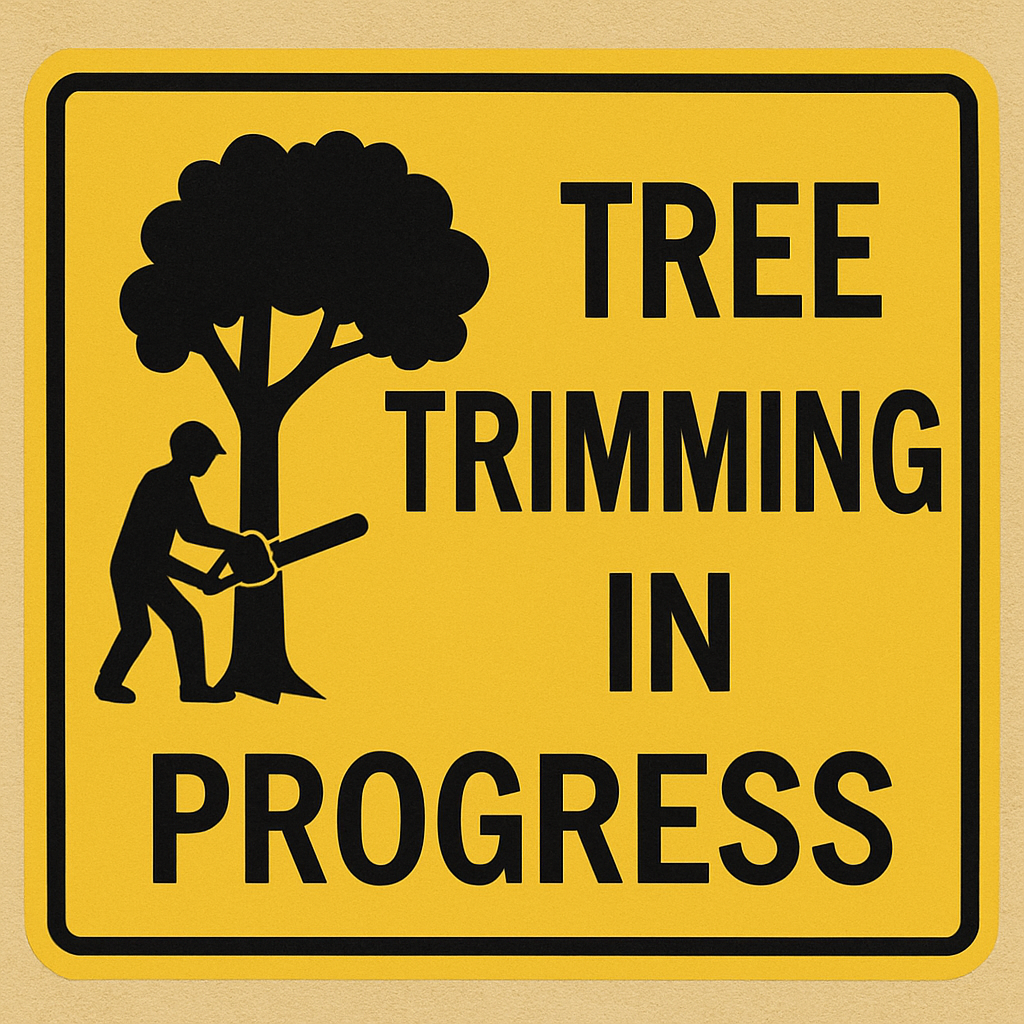 Tree Trimming in Progress