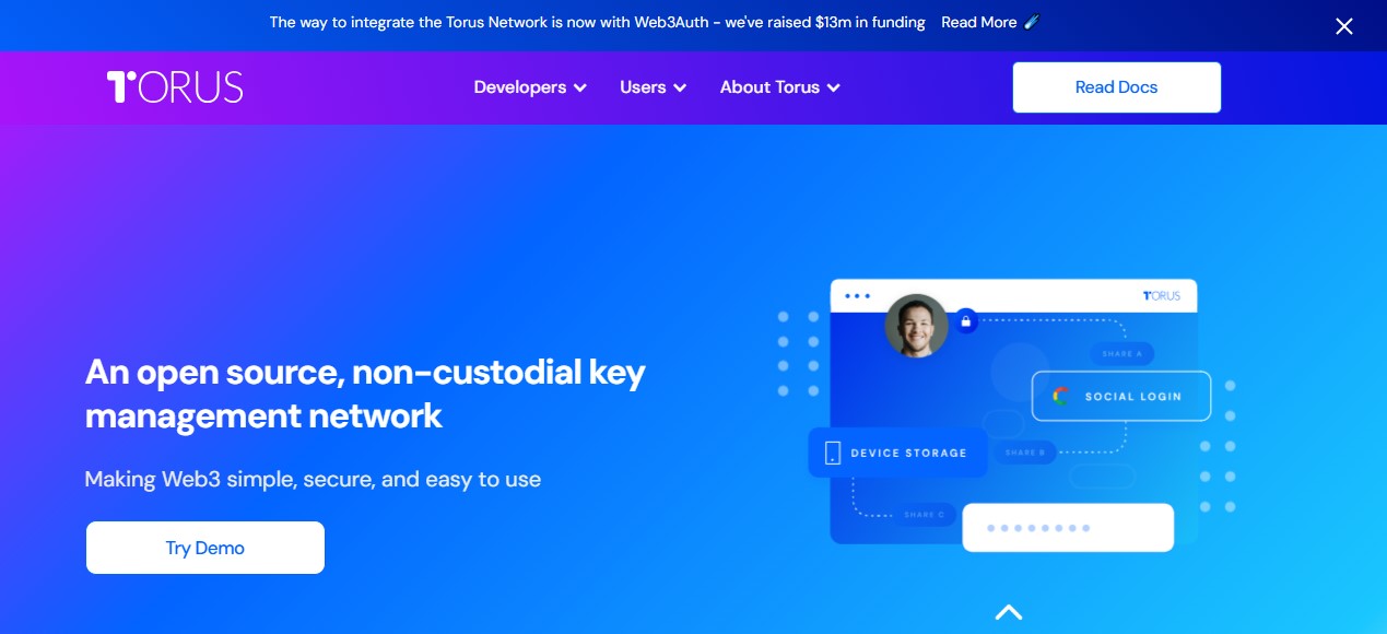 Torus Wallet обзор
