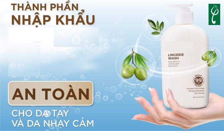 Nước giặt quần lót da nhạy cảm tại Nam dược Hải Long có công thức dịu nhẹ