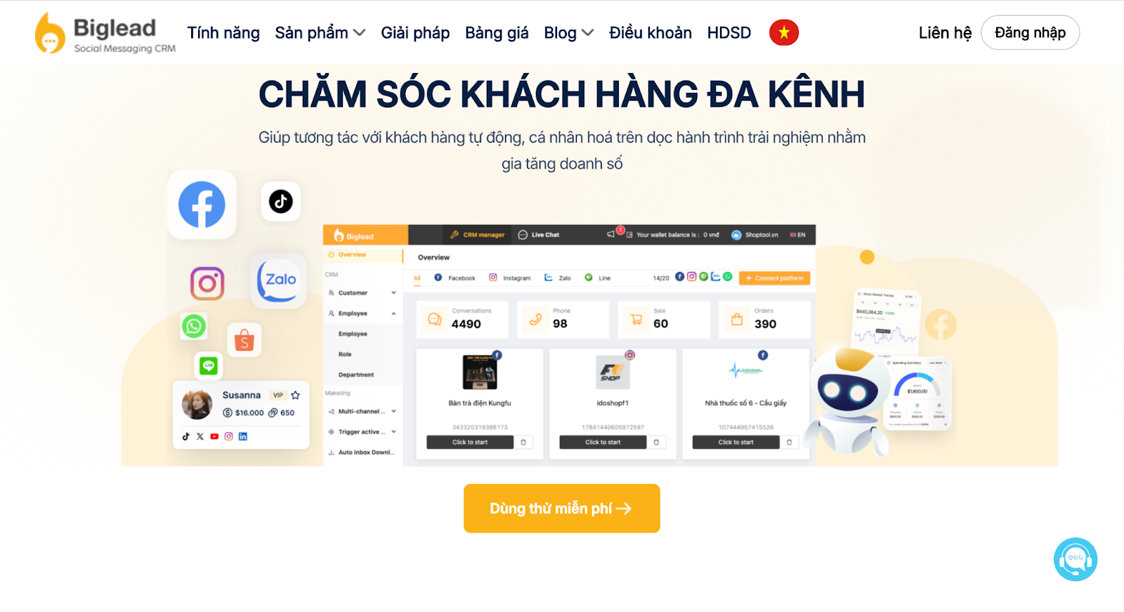 Sử dụng Biglead – công cụ quản lý đa Zalo dành cho doanh nghiệp