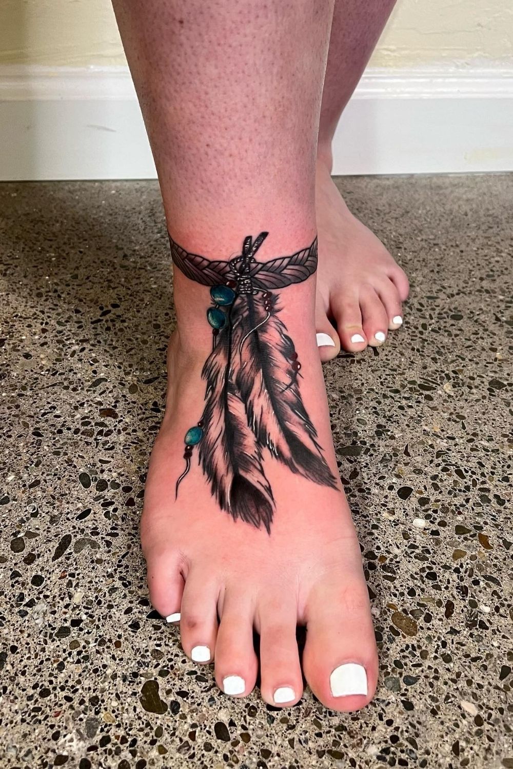  Feather Foot Tattoos: