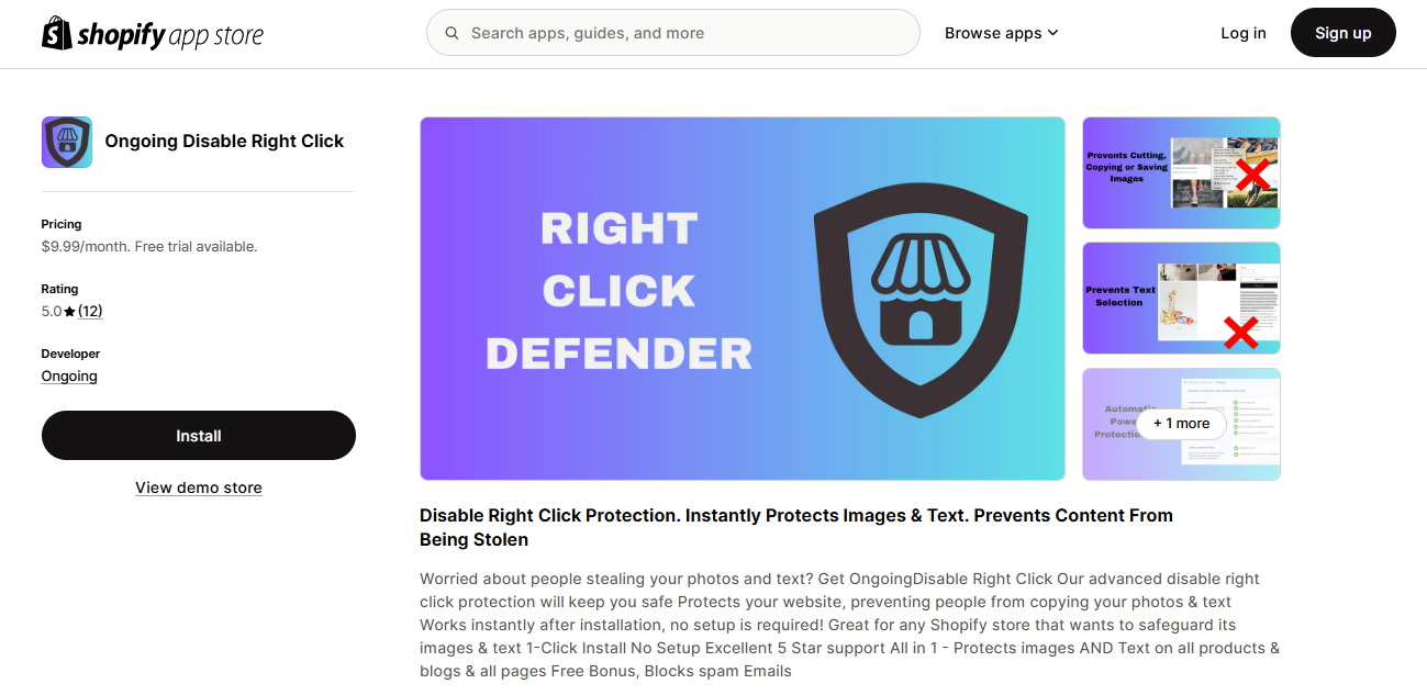 Shopify content protector apps