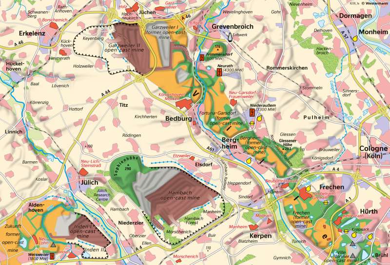 The mining area east of Cologne.