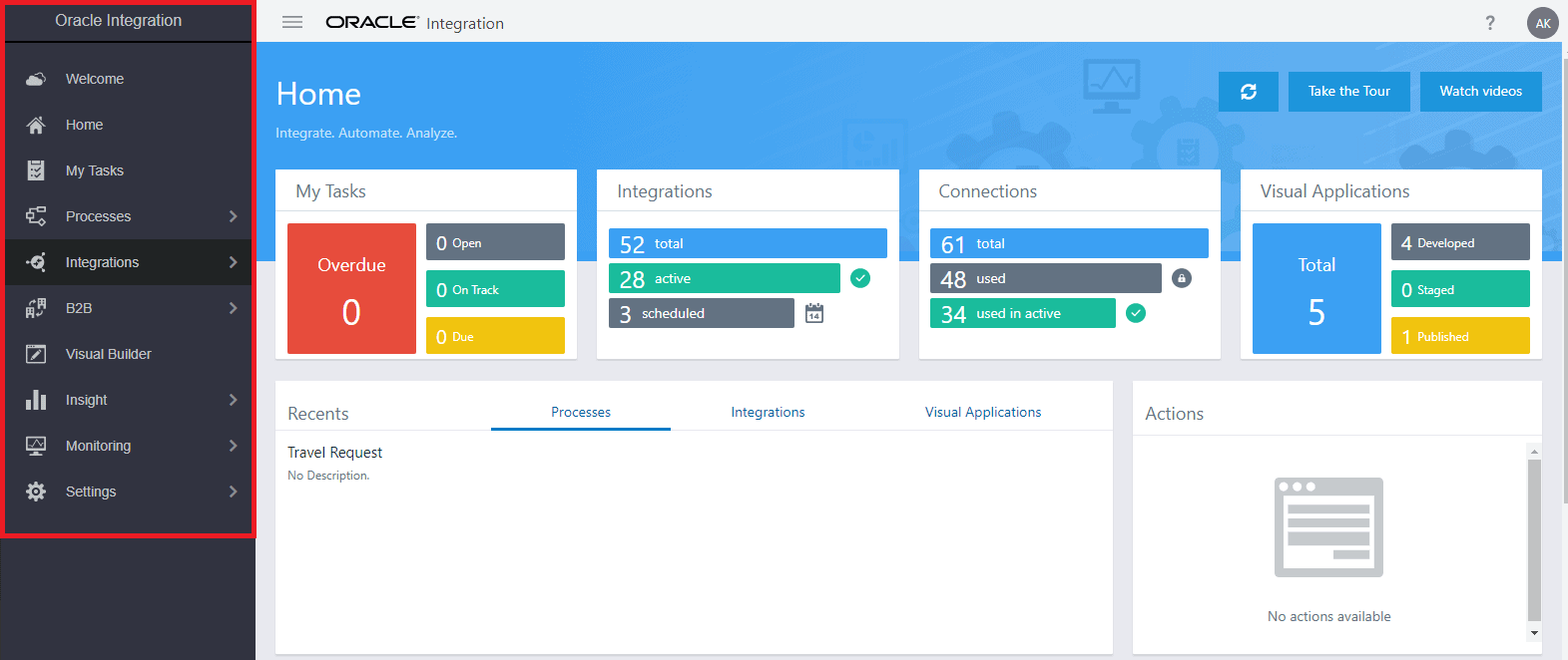 Oracle Integration Cloud, best for large enterprises with existing Oracle infrastructure