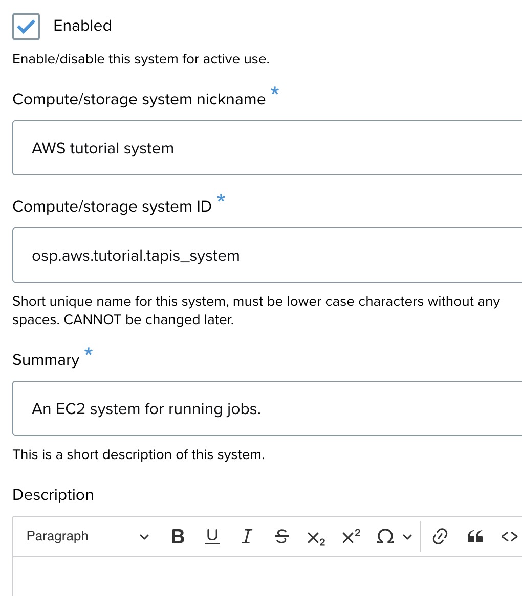 System general information