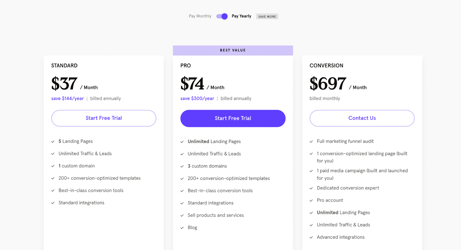 Leadpages pricing