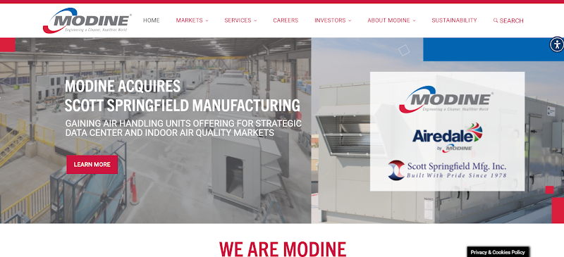Showcase modine radiator website 