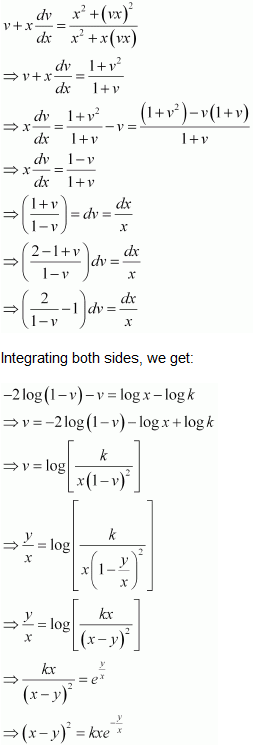 NCERT Solutions class 12 Maths Differential Equations