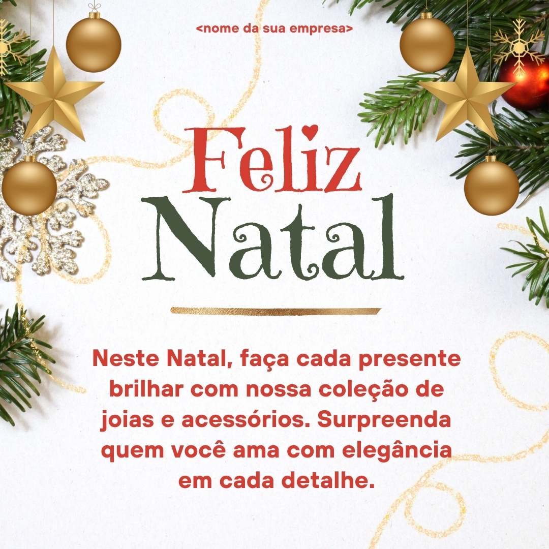 Texto para campanha de Natal