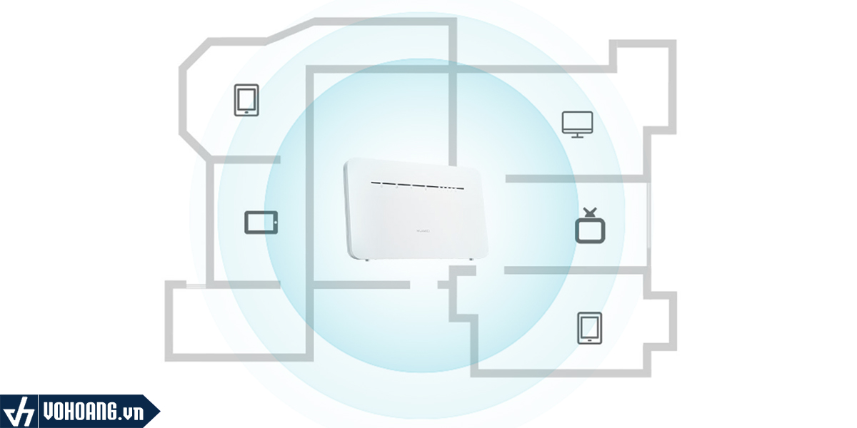 Huawei B311 với khả năng phủ sóng vô cùng tuyệt vời.