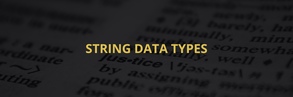 String data types