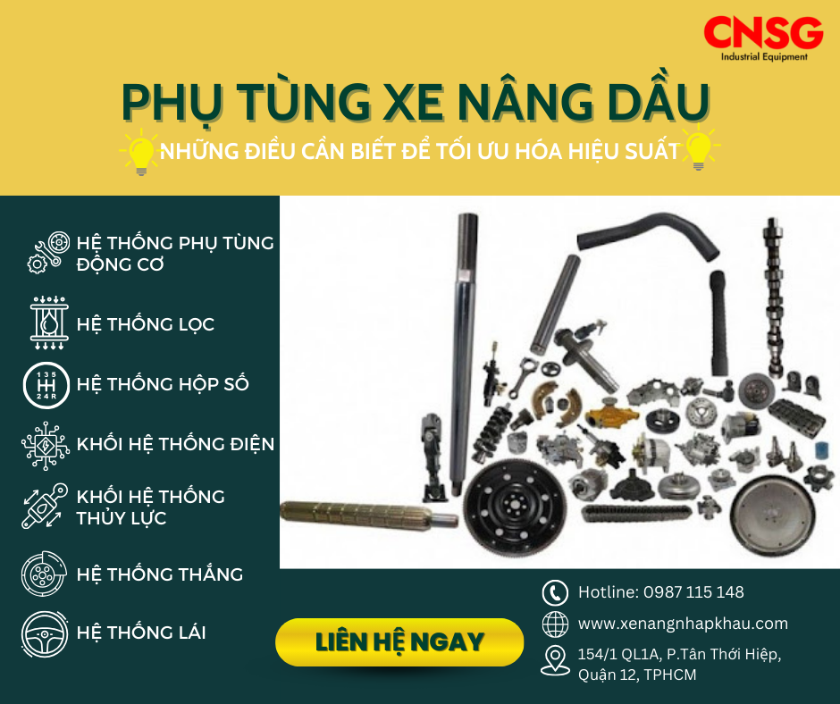 Phụ Tùng Xe Nâng Dầu: Những Điều Cần Biết Để Tối Ưu Hiệu Suất