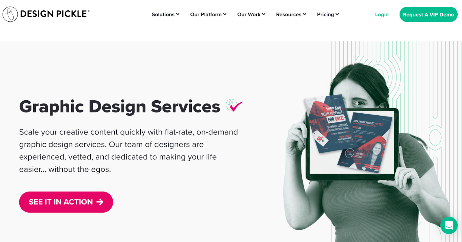 Design Pickle landing page