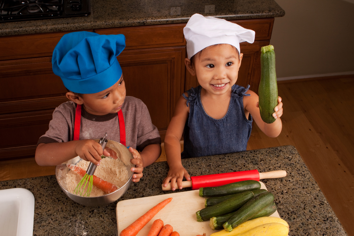 Delegate your kids to make meal prepping easier and fun for the kids, while also learning!