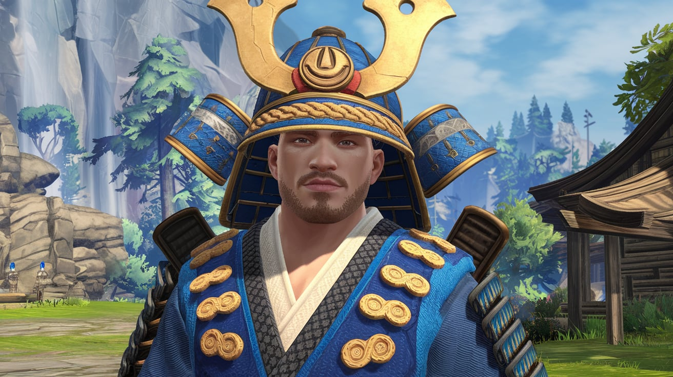 AQW Blue Samurai Hat