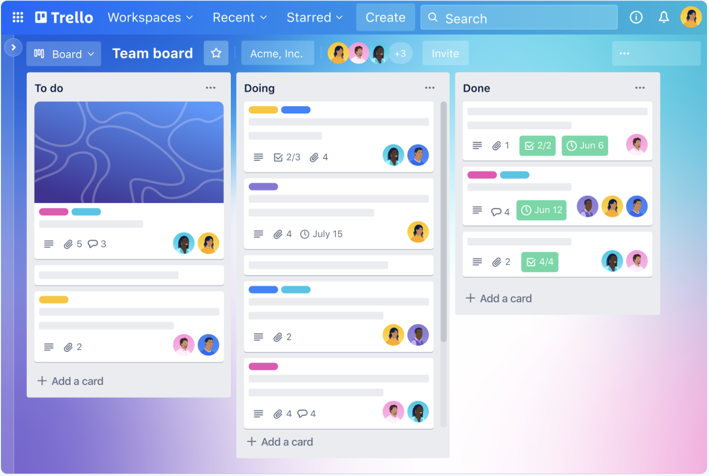 workload management tools: Trello