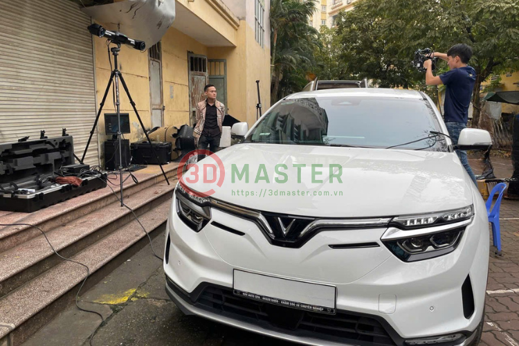 3D Master scan 3D ô tô bằng máy scan 3D Metrascan Creaform