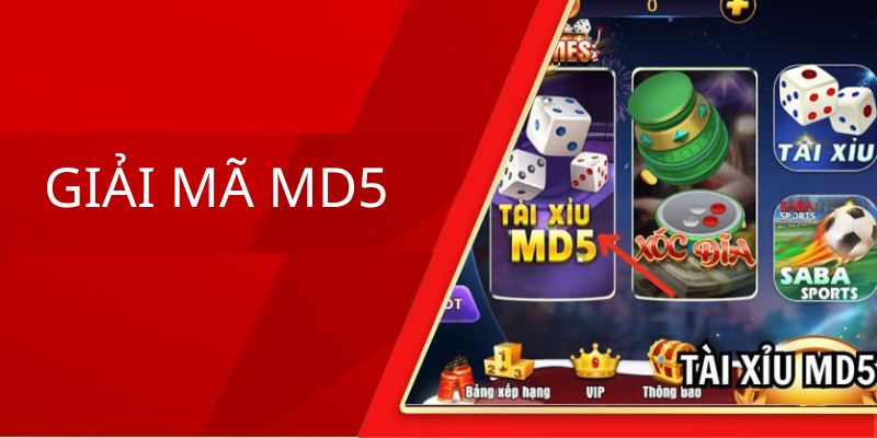 Cách giải mã MD5 tài xỉu tại u888