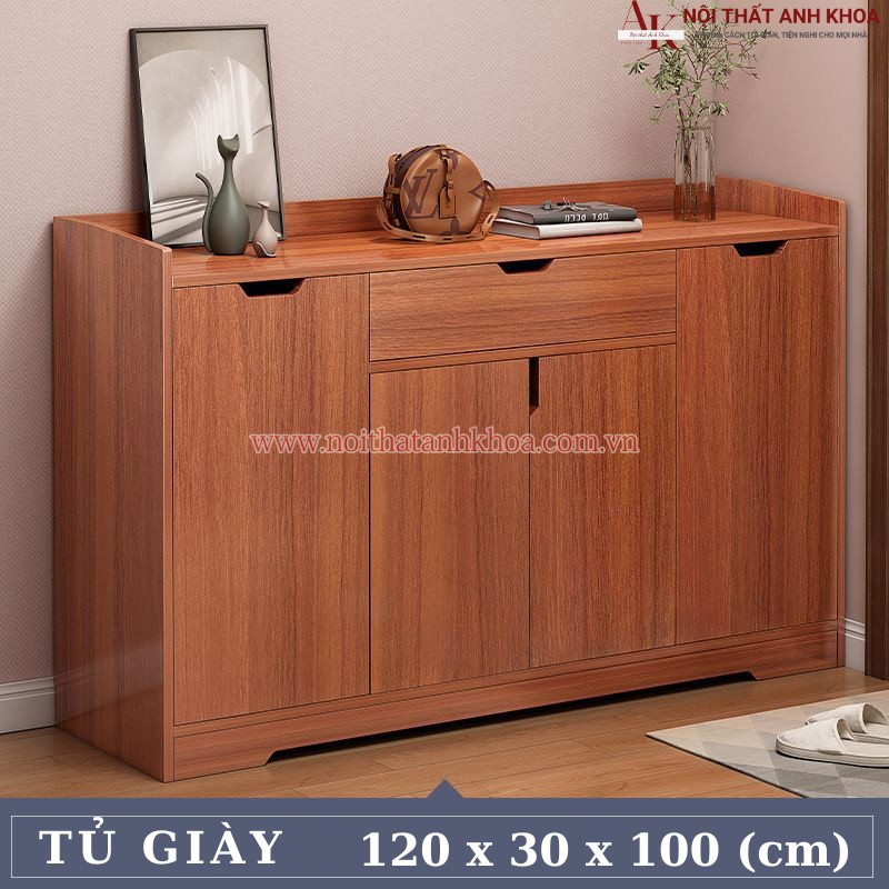 Tủ giày dép gỗ công nghiệp tphcm giá tốt (KT: 120 x 30 x 100cm)