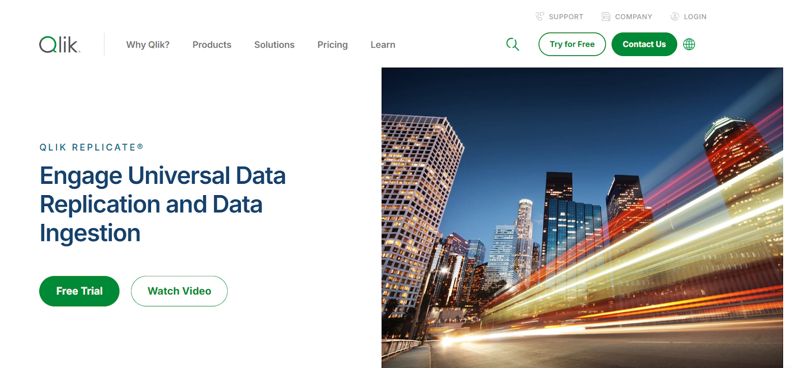 Qlik home page