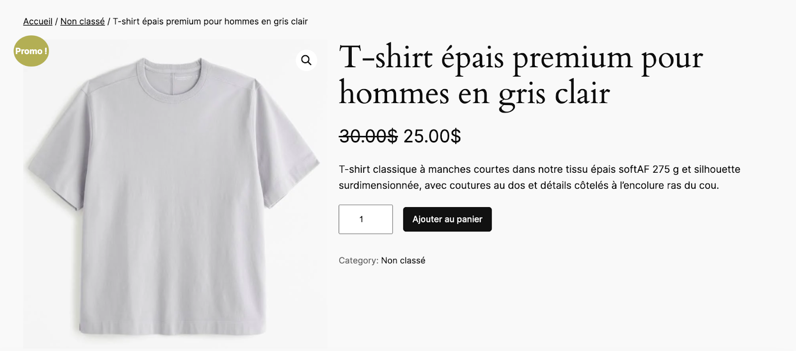 WooCommerce product translated from english to French