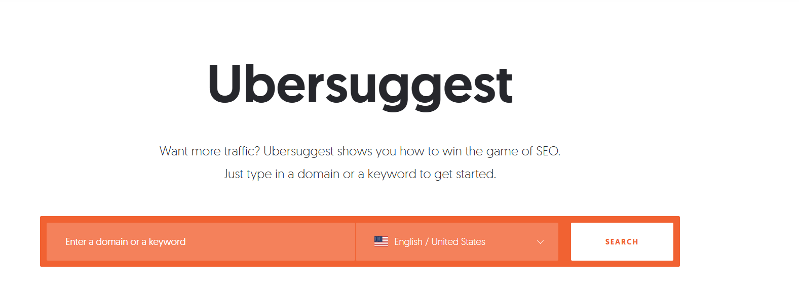 Ubersuggest for keyword research