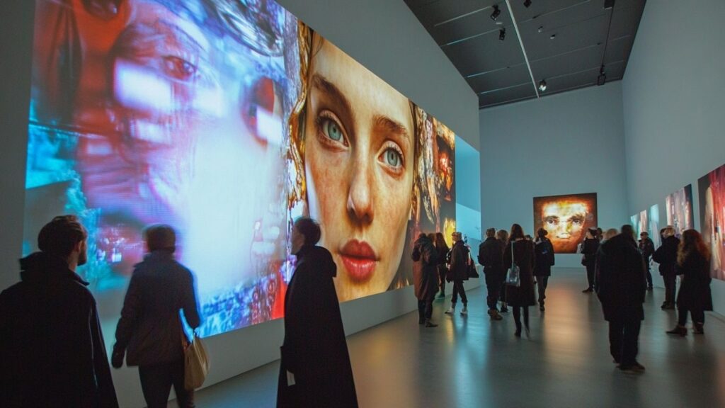 Art enthusiasts touring Basel Museum during Art Basel 2025