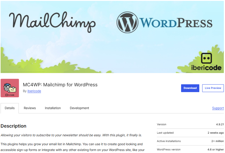 MailChimp for WordPress