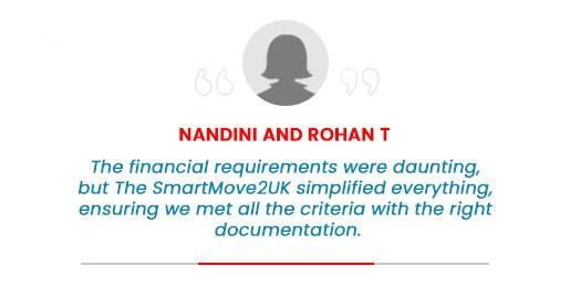 UK Spouse visa financial requirements Testimonial by Nandini and Rohan T