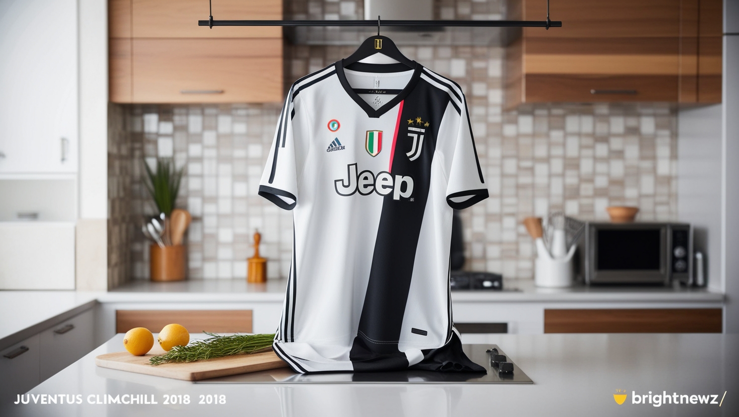 Men's Size L Juventus Climachill 2018 Jersey