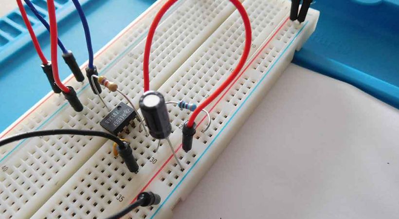 short circuit due to damaged components 