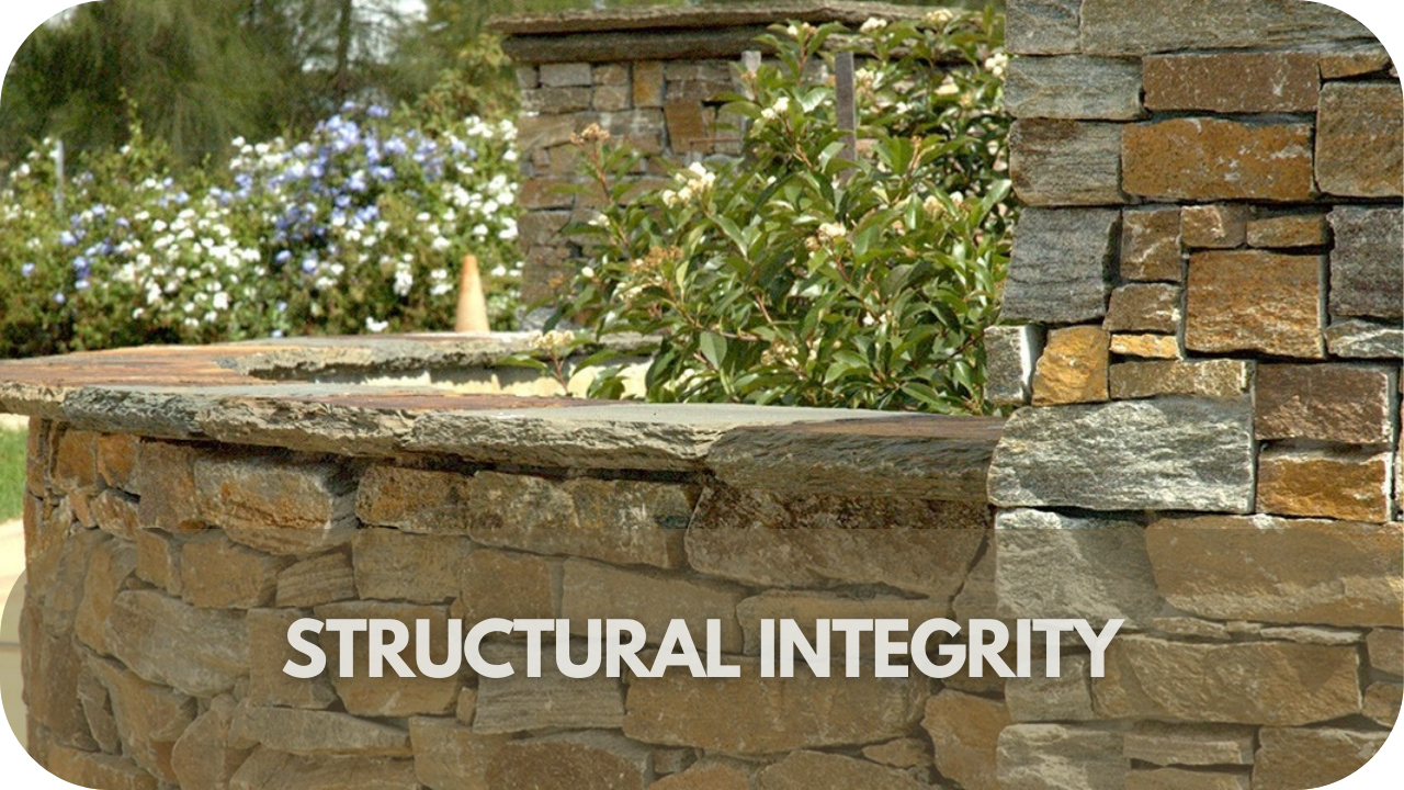 Enhancing structural integrity with stone capping and pier caps.