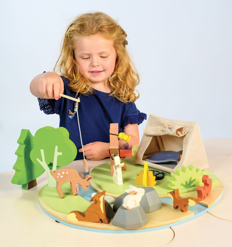 Tenderleaf Toys Robin’s Nest Box - bird watching wooden toy for nature-themed play