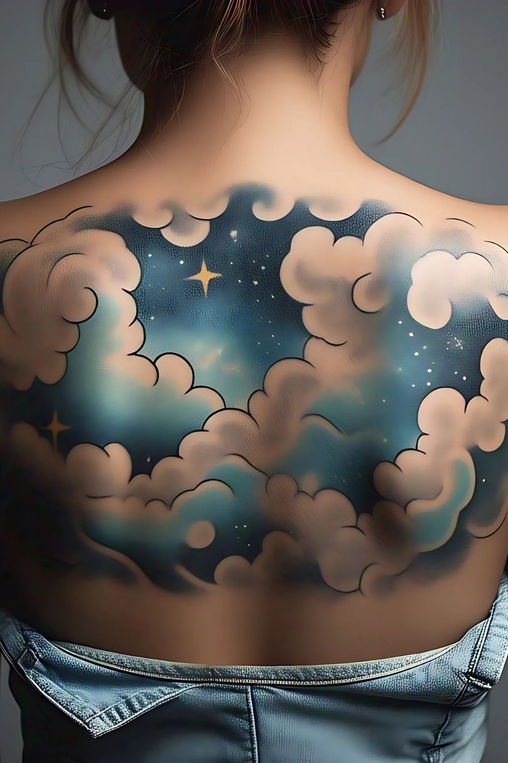 Dreamy Cloudscape Back