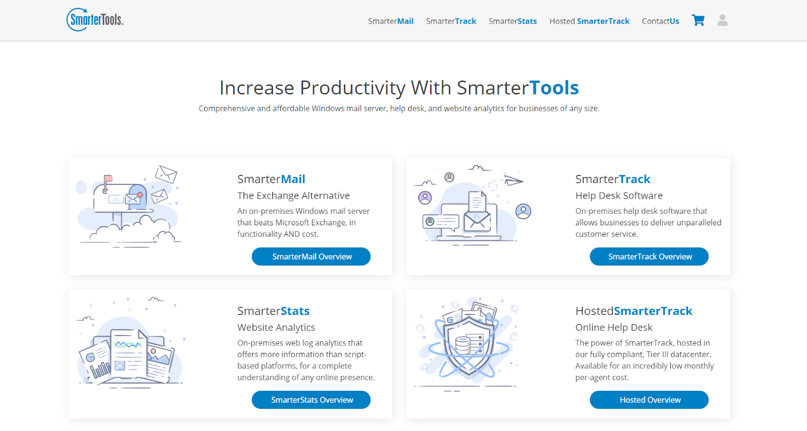 Smartermail home page