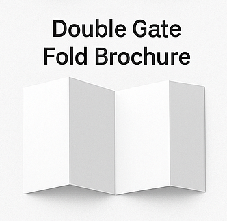 illustration of Double Gate Fold Brochure 
