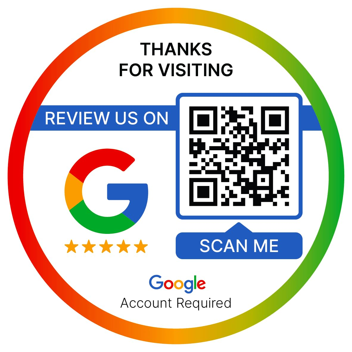 Google review QR code image