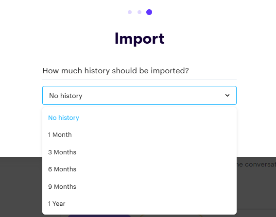 Importing your history from your email account(s) over and into Groove. 